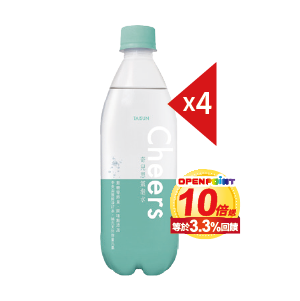泰山Cheers奇兒思氣泡水系列500毫升x4