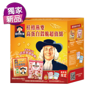 桂格燕麥高蛋白穀脆超值組850g