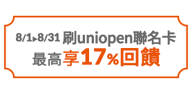 聯名卡享17%回饋