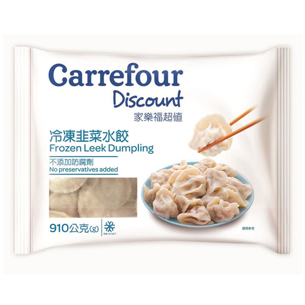 家樂福超值冷凍韭菜水餃
