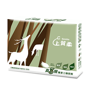 Gentto上質柔 三層抽取式衛生紙