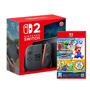Nintendo Switch 2 主機+NS2瑪利歐驚奇鈴鈴公園 亞中版