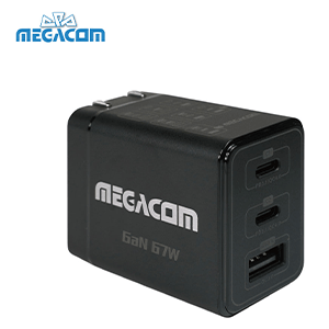 【MEGACOM】GaN-67氮化鎵快充頭｜67WPD3.1＋PPS三孔快充