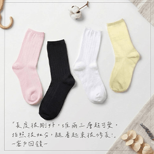 【富立金】薄款簍空細針襪4入組