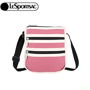 【Lesportsac】三層拉鍊斜背包 