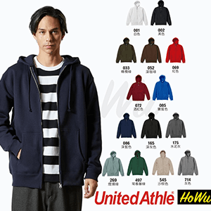 【United Athle】日本級柔棉10.0oz.拉鍊外套
