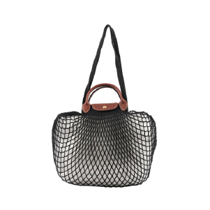 【LONGCHAMP】二用漁網包 黑色