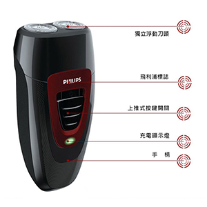 【Philips飛利浦】雙刀頭電鬍刀