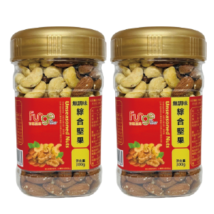 【萬鑫 Fungo芳菓】無調味綜合堅果300g(兩罐組)