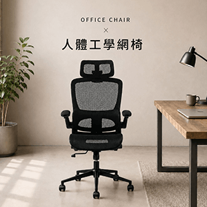 【RICHOME】超值人體工學網椅 
