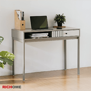 【RICHOME】鐵架雙抽工作桌