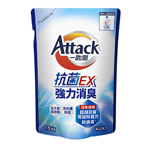 一匙靈抗菌EX強力消臭洗衣精補充包1.5Kgx6包/箱