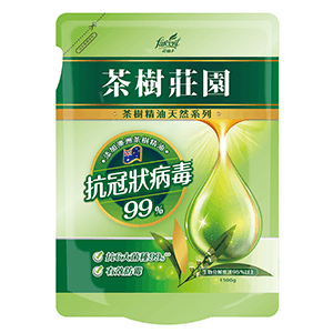 茶樹莊園-茶樹天然濃縮抗菌洗衣精補充包1500g x 6包