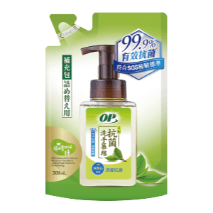OP茶酚抗菌洗手慕絲補充包系列