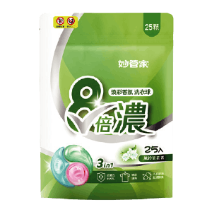 妙管家8倍濃洗衣球袋裝