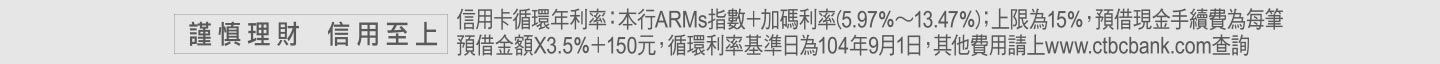 謹慎理財，信用至上