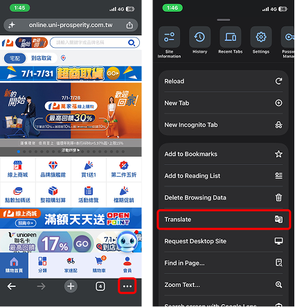 Chrome Screen