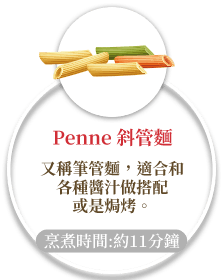 Penne 斜管麵