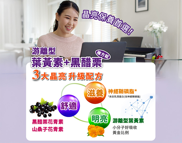 葉黃素+黑醋栗